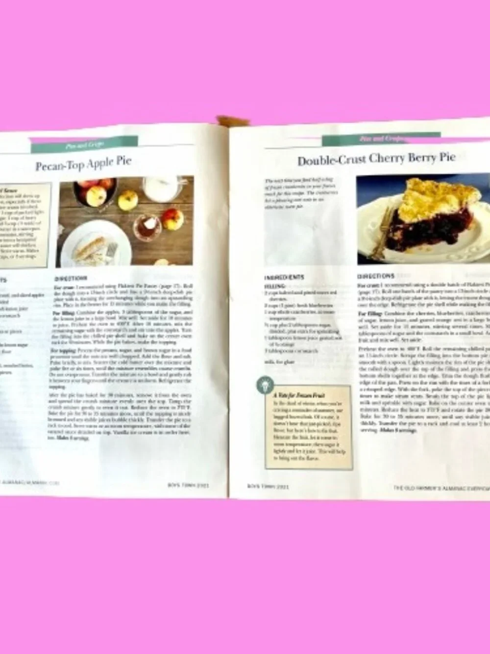 The Old Farmer's Almanacs Readers Best Recipes + Everyday Baking lot of 2